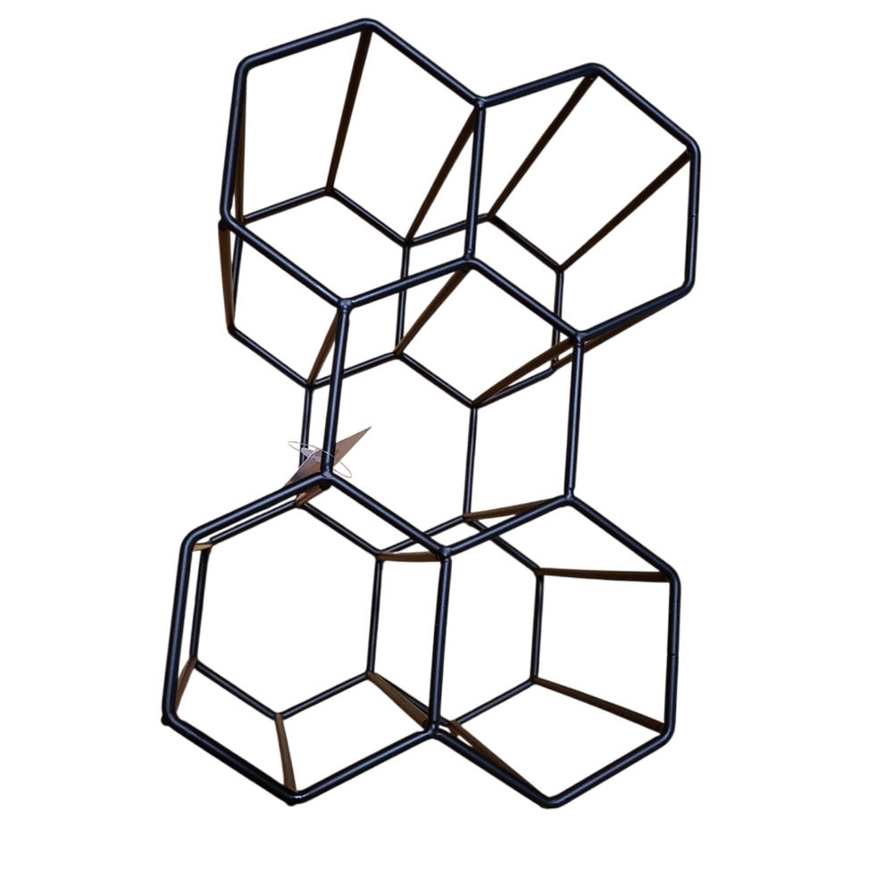 Homeify 5 RACK HONEY COMB FREESTANDING WINE RACK - Picture 4 of 6